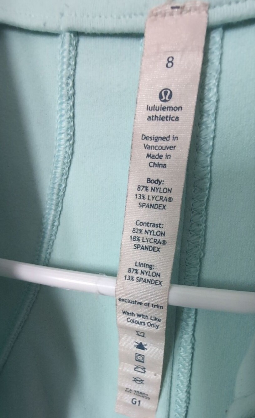 Lululemon Sport Full-Zip Jacket, Sz 8 - Picture 7 of 8